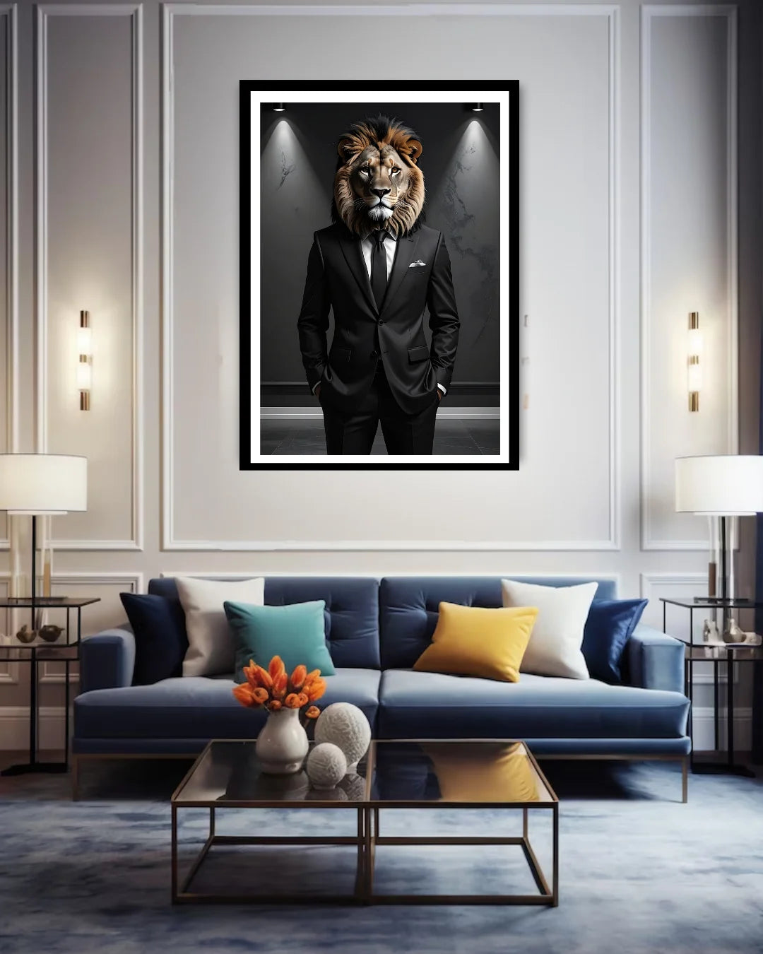 Luxury Modern Animal Portrait Canvas - Wall Art Canvas