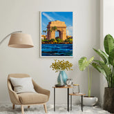 India Gate monument canvas painting for home decor
