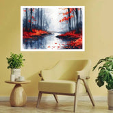 A Reflections of Autumn Calm - Wall Art Canvas WallArtVibes