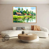 The Reflections of Rural Serenity - Wall Art Canvas WallArtVibes