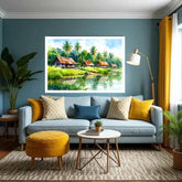 The Reflections of Rural Serenity - Wall Art Canvas WallArtVibes