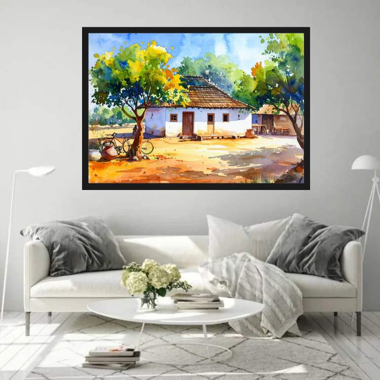 The Whispers of a Quiet Village - Wall Art Canvas WallArtVibes