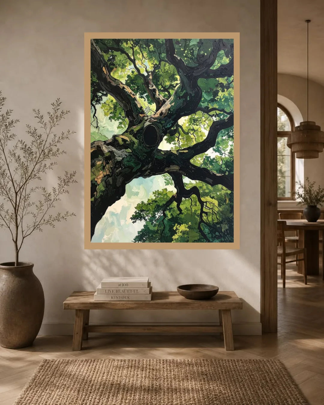 Majestic Green Tree Canopy – Wall Art Canvas