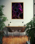 Neon Headphone Girl Music Wall Art Painting WallArtVibes