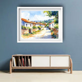The Emerald Valley Village- Wall Art Canvas WallArtVibes