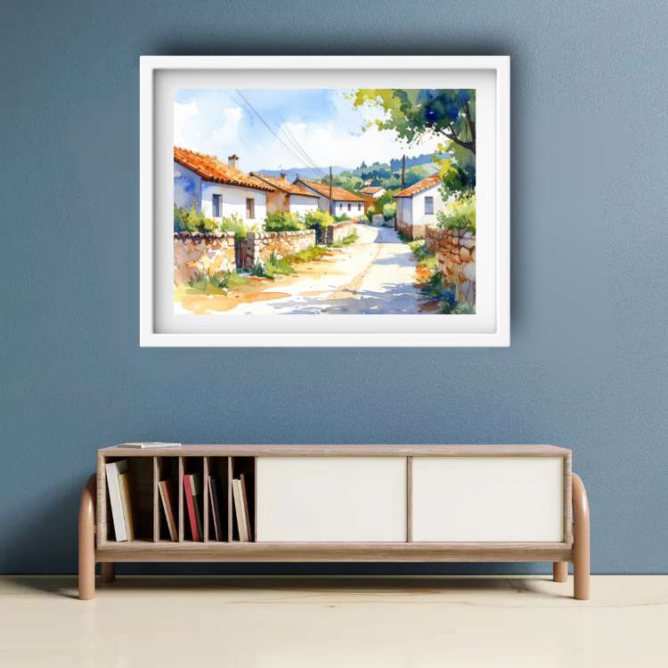 The Emerald Valley Village- Wall Art Canvas WallArtVibes