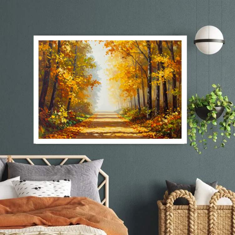 The Autumn’s Golden Glow - Wall Art Canvas WallArtVibes