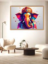Abstract Elephant Face Modern - Wall Art Canvas WallArtVibes