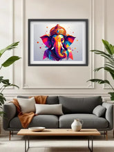 Abstract Elephant Face Modern - Wall Art Canvas WallArtVibes