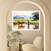 The Gentle Herder - Wall Art Canvas WallArtVibes