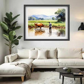 The Gentle Herder - Wall Art Canvas WallArtVibes