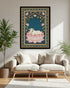 The Sacred Cow in Lotus Archway Miniature - Wall Art Canvas WallArtVibes