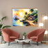 Tropical Beach Village Sunset Watercolor Painting – Wall Art Canvas WallArtVibes