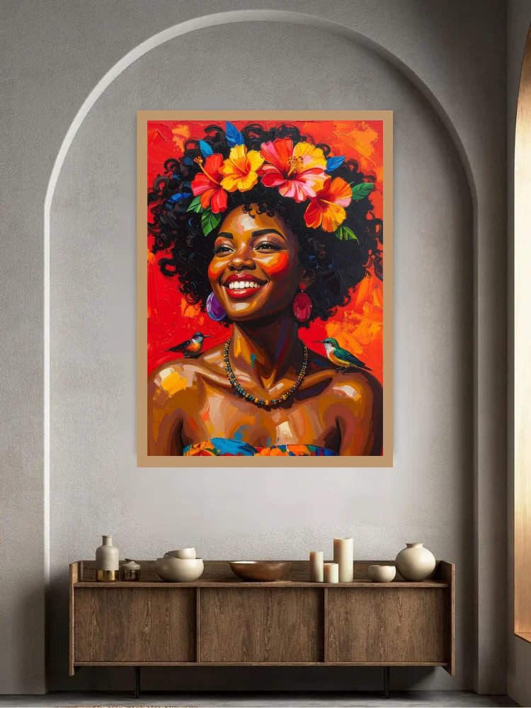 Colorful Modern Portrait - Wall Art Canvas WallArtVibes