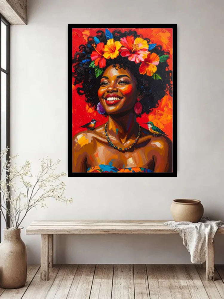 Colorful Modern Portrait - Wall Art Canvas WallArtVibes