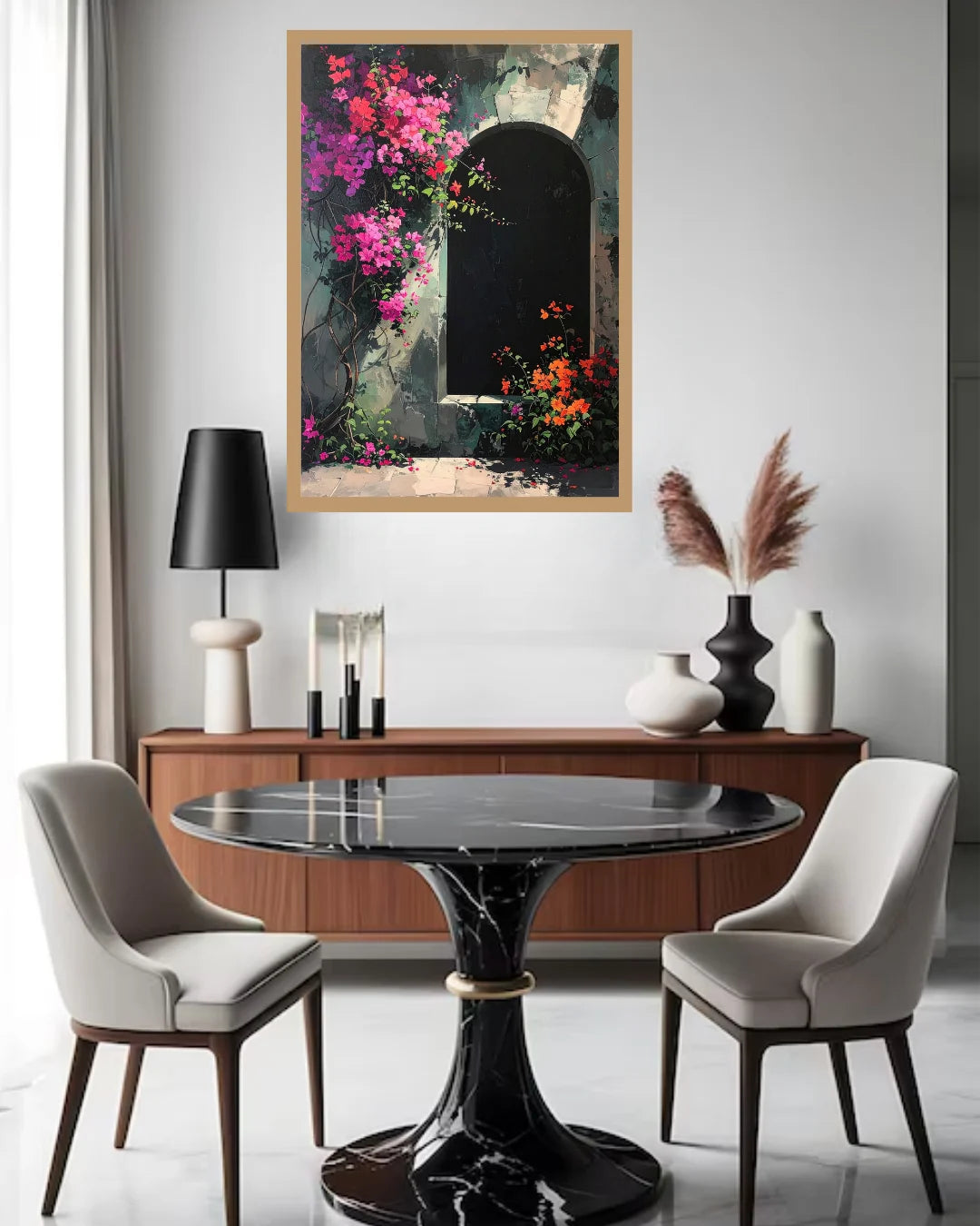 Blooming Archway Garden – Wall Art Canvas