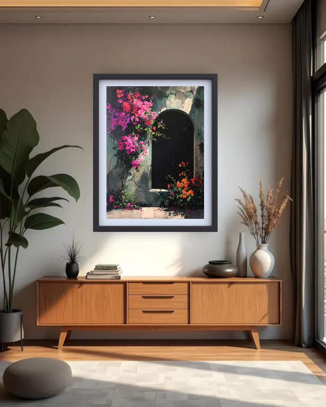 Blooming Archway Garden – Wall Art Canvas