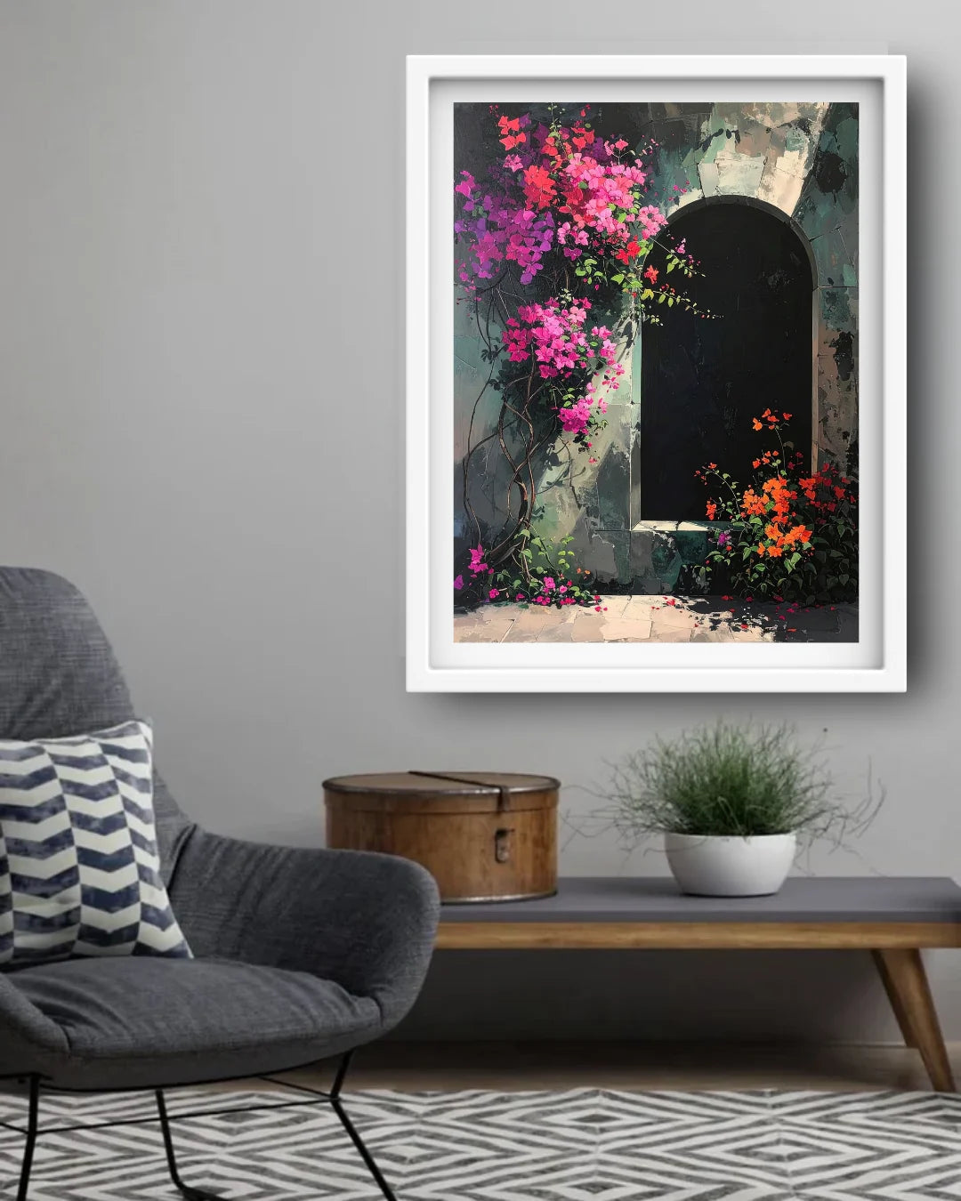 Blooming Archway Garden – Wall Art Canvas