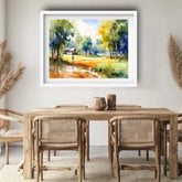 Path of Golden Reflections - Wall Art Canvas WallArtVibes