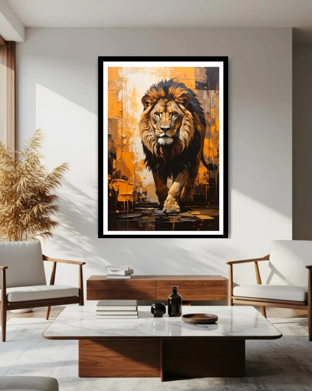 Majestic Lion Portrait - Wall Art Canvas