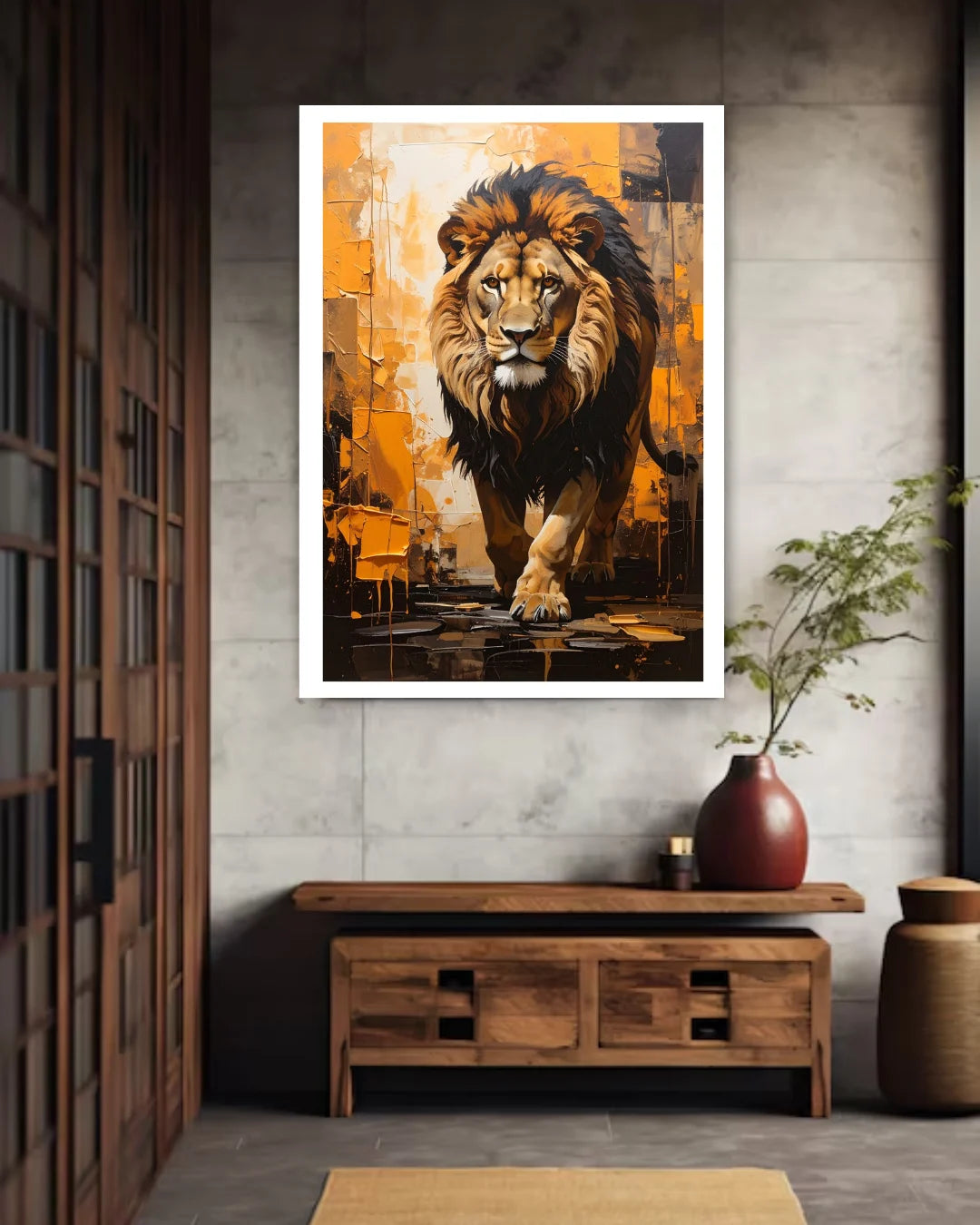 Majestic Lion Portrait - Wall Art Canvas