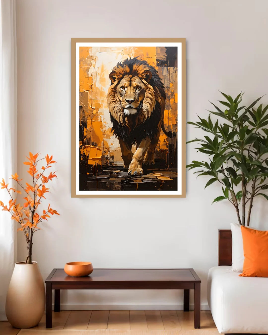 Majestic Lion Portrait - Wall Art Canvas