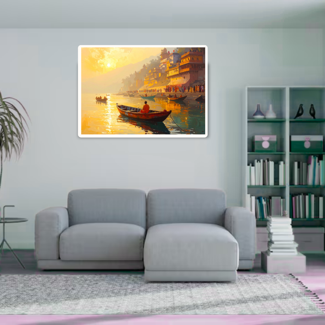 Sacred River Morning Light for Spiritual Home Decor