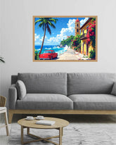 Tropical Coastal Paradise Art - Wall Art Canvas WallArtVibes