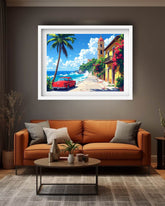 Tropical Coastal Paradise Art - Wall Art Canvas WallArtVibes