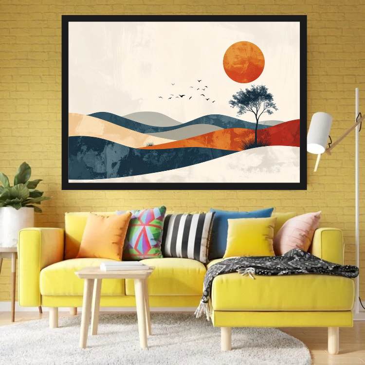 Serenade of Sun &amp; Valley - Wall Art Canvas WallArtVibes