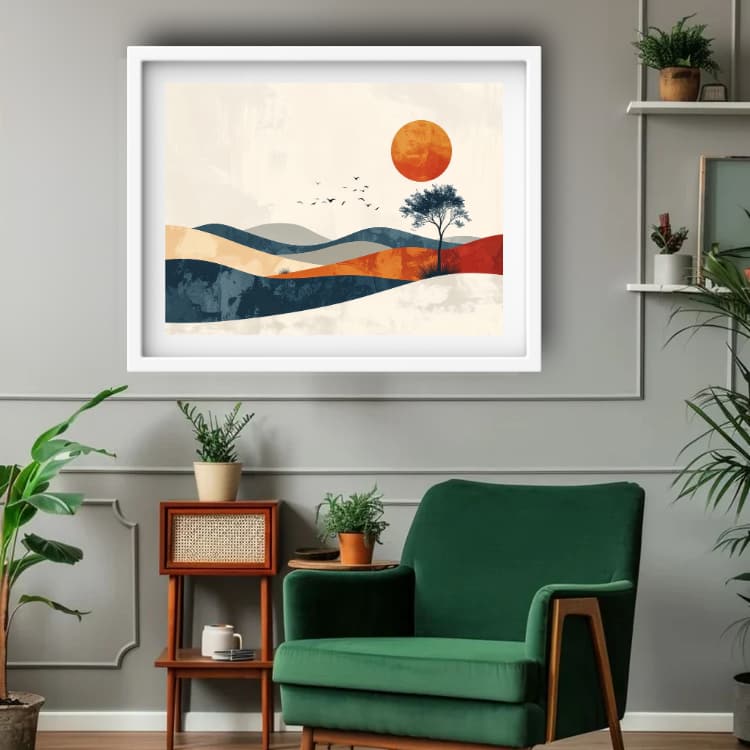 Serenade of Sun &amp; Valley - Wall Art Canvas WallArtVibes