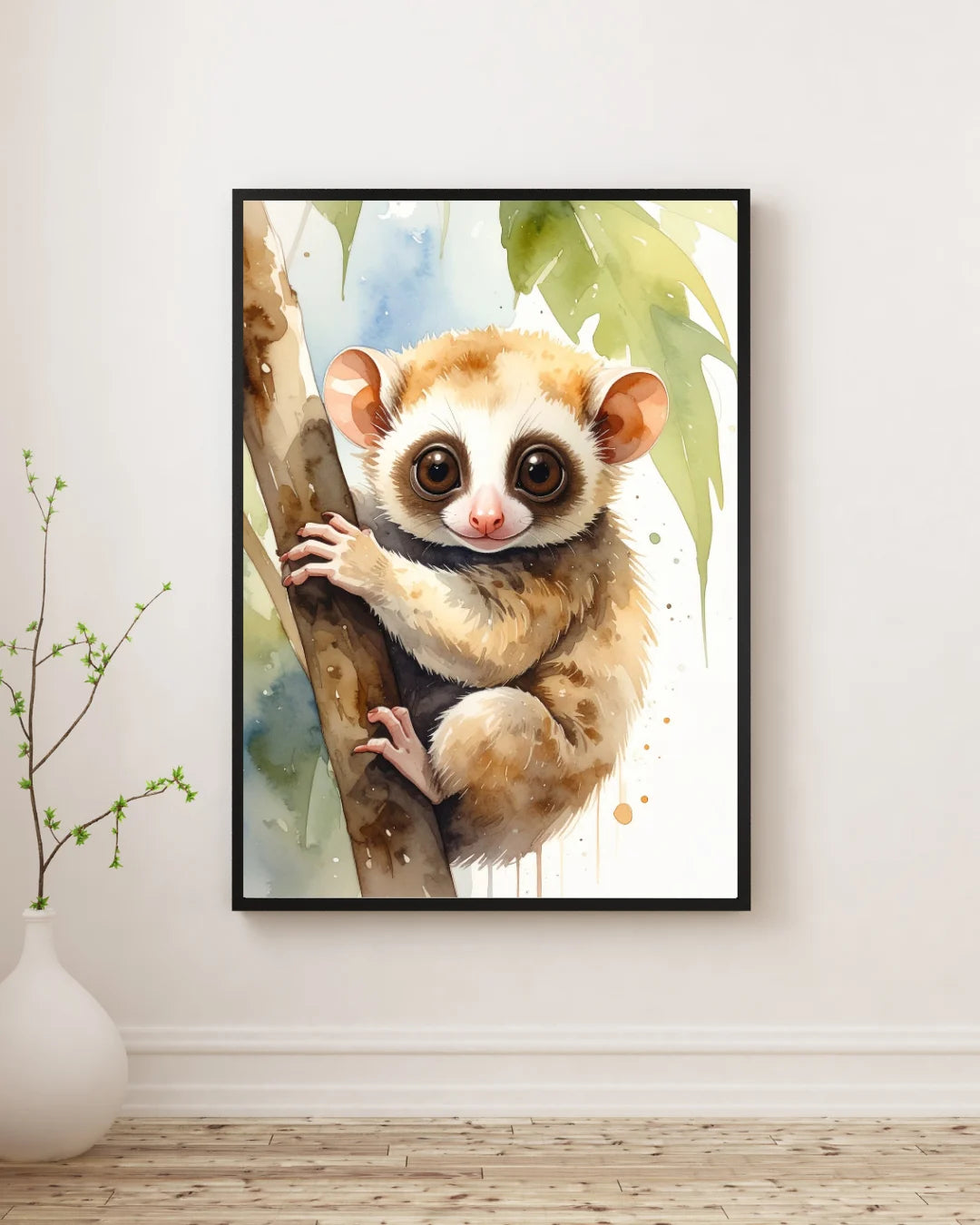 The Big-Eyed Stare Wall Art Canvas Paintings