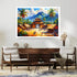 Impasto Temple View - Wall Art Canvas WallArtVibes