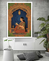 Rajput Princess Beneath the Stars - Wall Art Canvas WallArtVibes