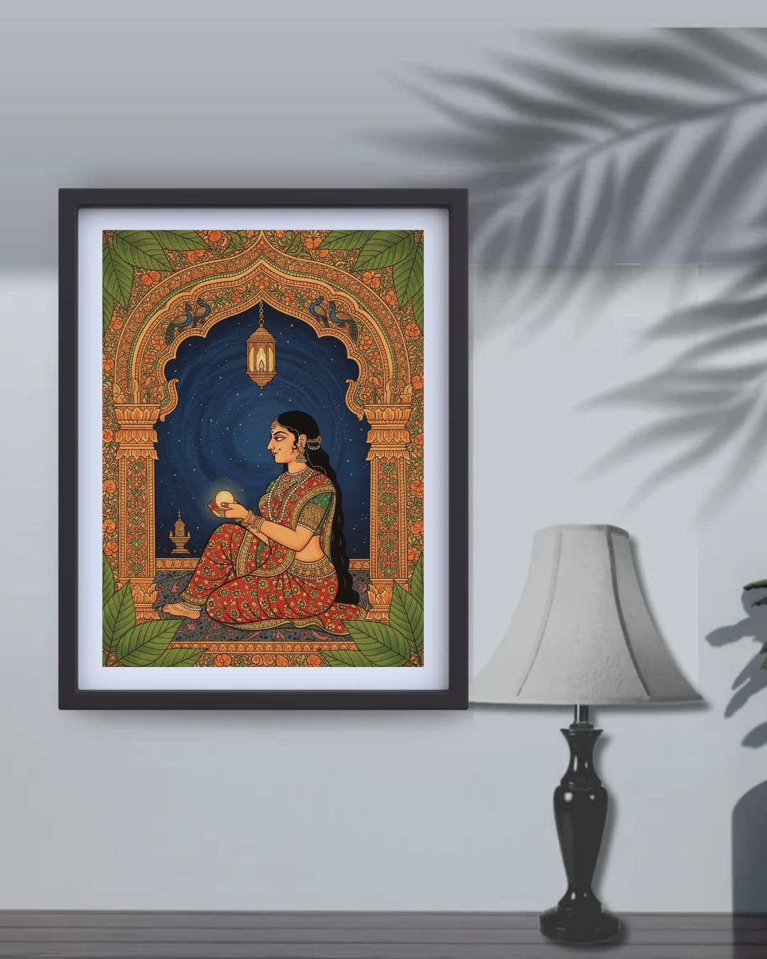 Rajput Princess Beneath the Stars - Wall Art Canvas WallArtVibes