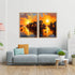 Riverside in Radiant Light - Set Of 2 - Wall Art Canvas WallArtVibes