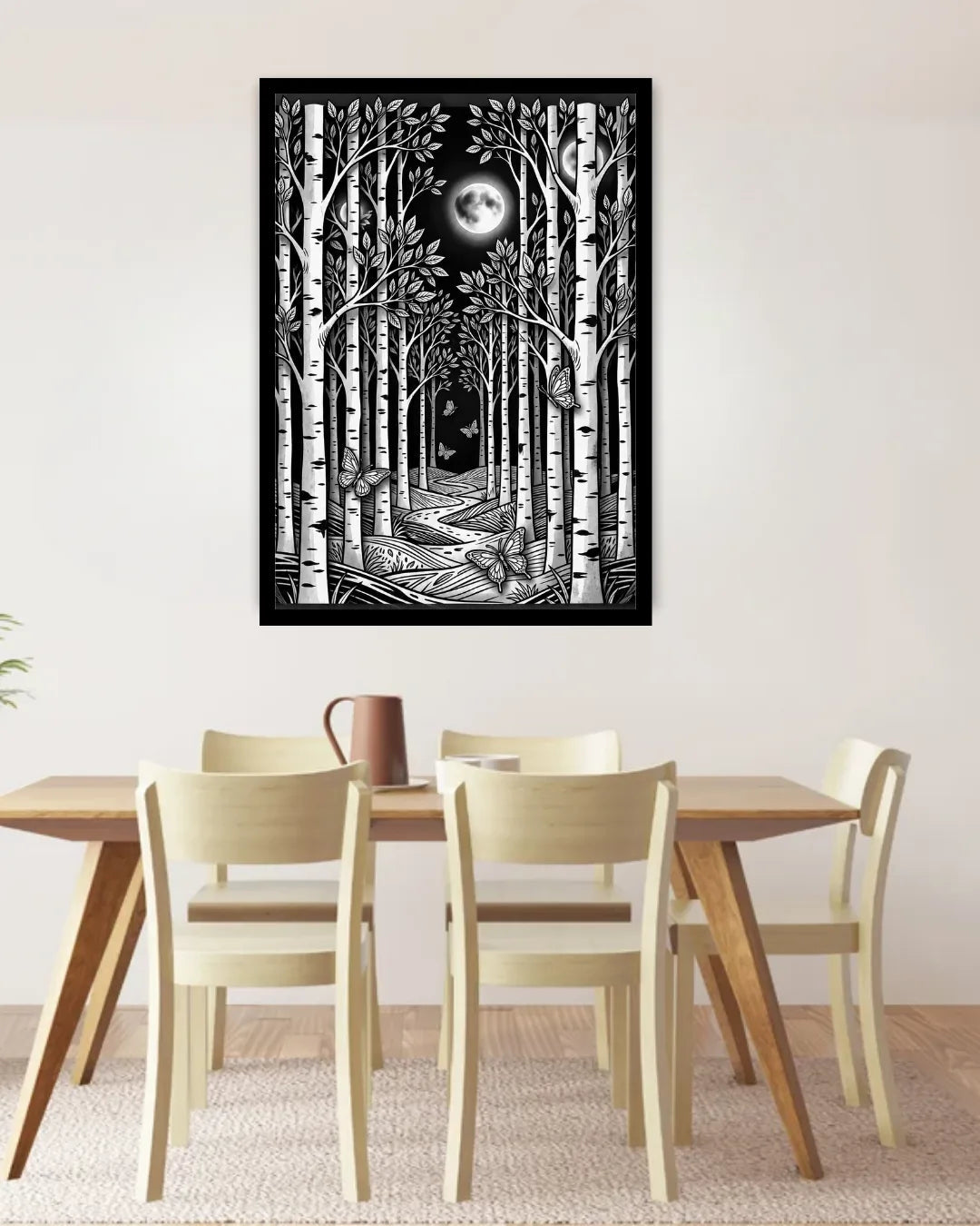 Mystic Moon Forest Art - Wall Art Canvas WallArtVibes