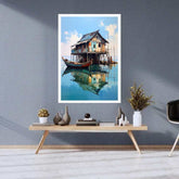 Rustic Lakehouse Reflections – Wall Art Canvas WallArtVibes