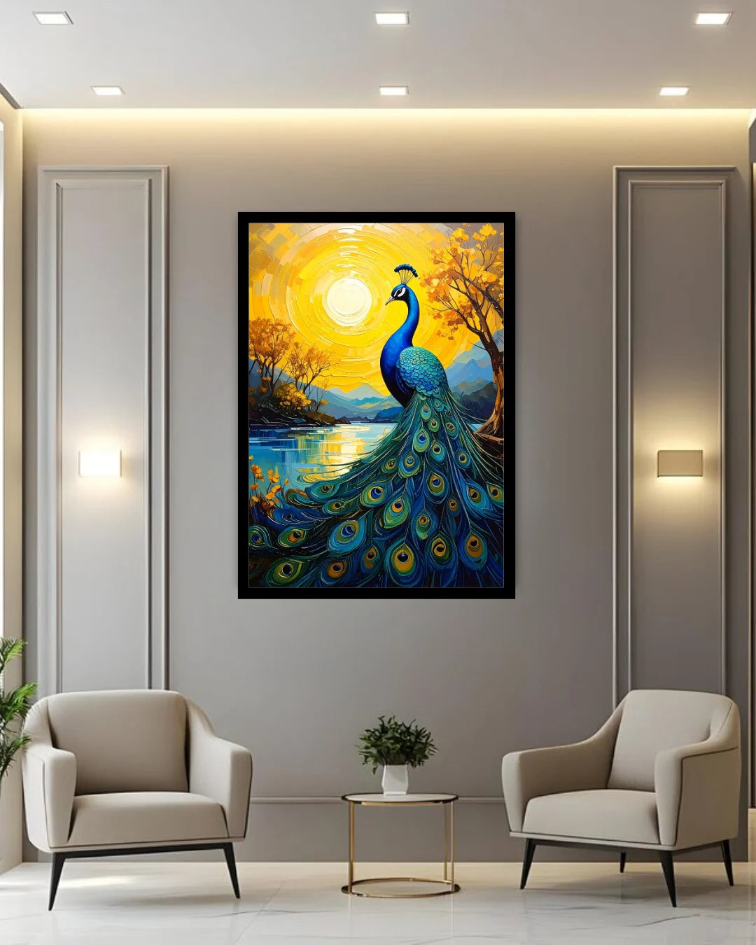 Radiant Peacocks – Wall Art Canvas