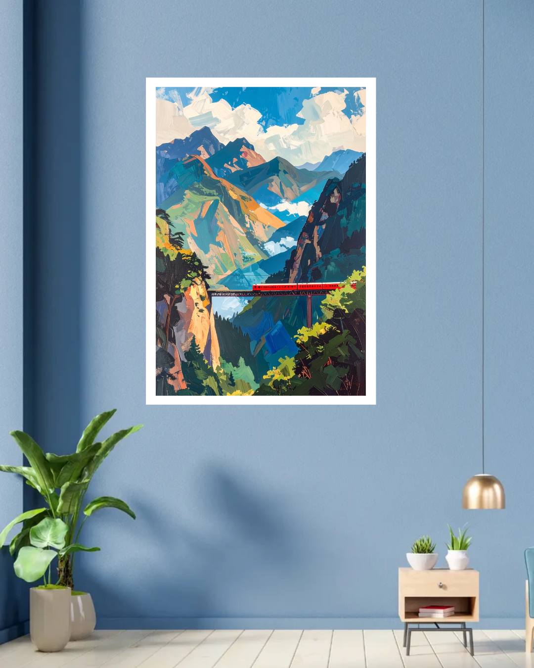 Mountain Valley Adventure - Wall Art Canvas WallArtVibes