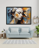 Ochre Bloom - Wall Art Canvas WallArtVibes