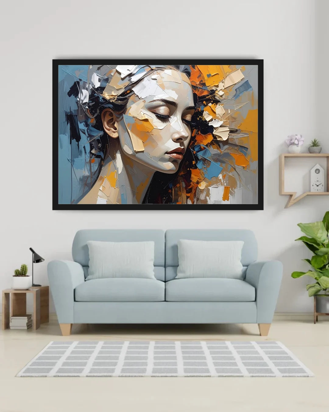 Ochre Bloom - Wall Art Canvas WallArtVibes