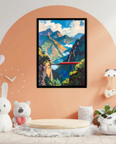 Mountain Valley Adventure - Wall Art Canvas WallArtVibes