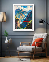 Mountain Valley Adventure - Wall Art Canvas WallArtVibes