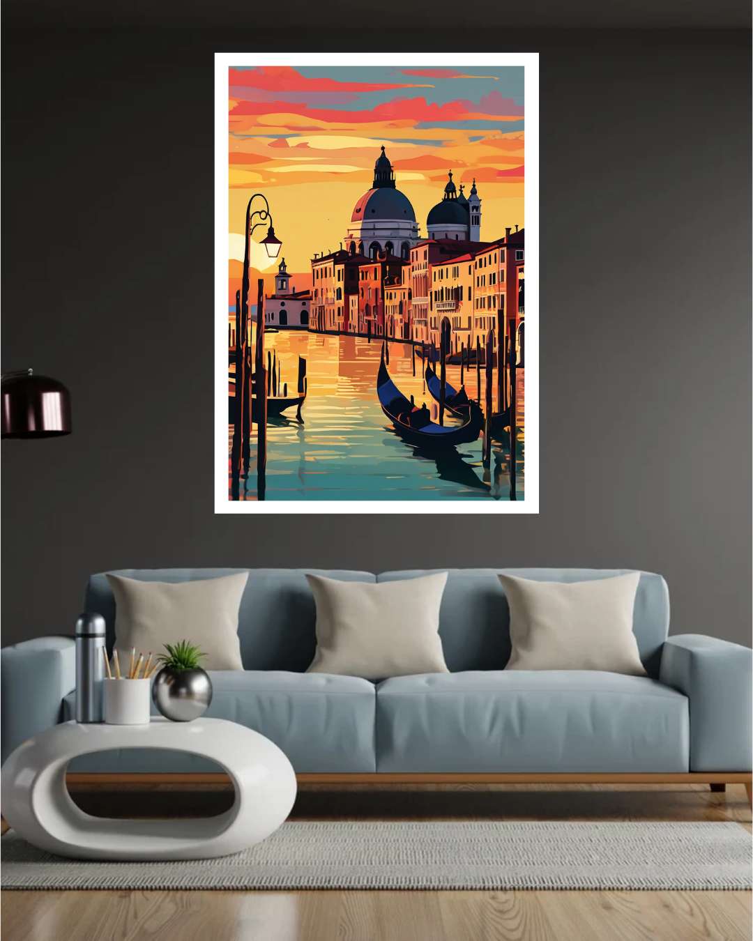 Venetian Sunset Serenade - Wall Art Canvas WallArtVibes