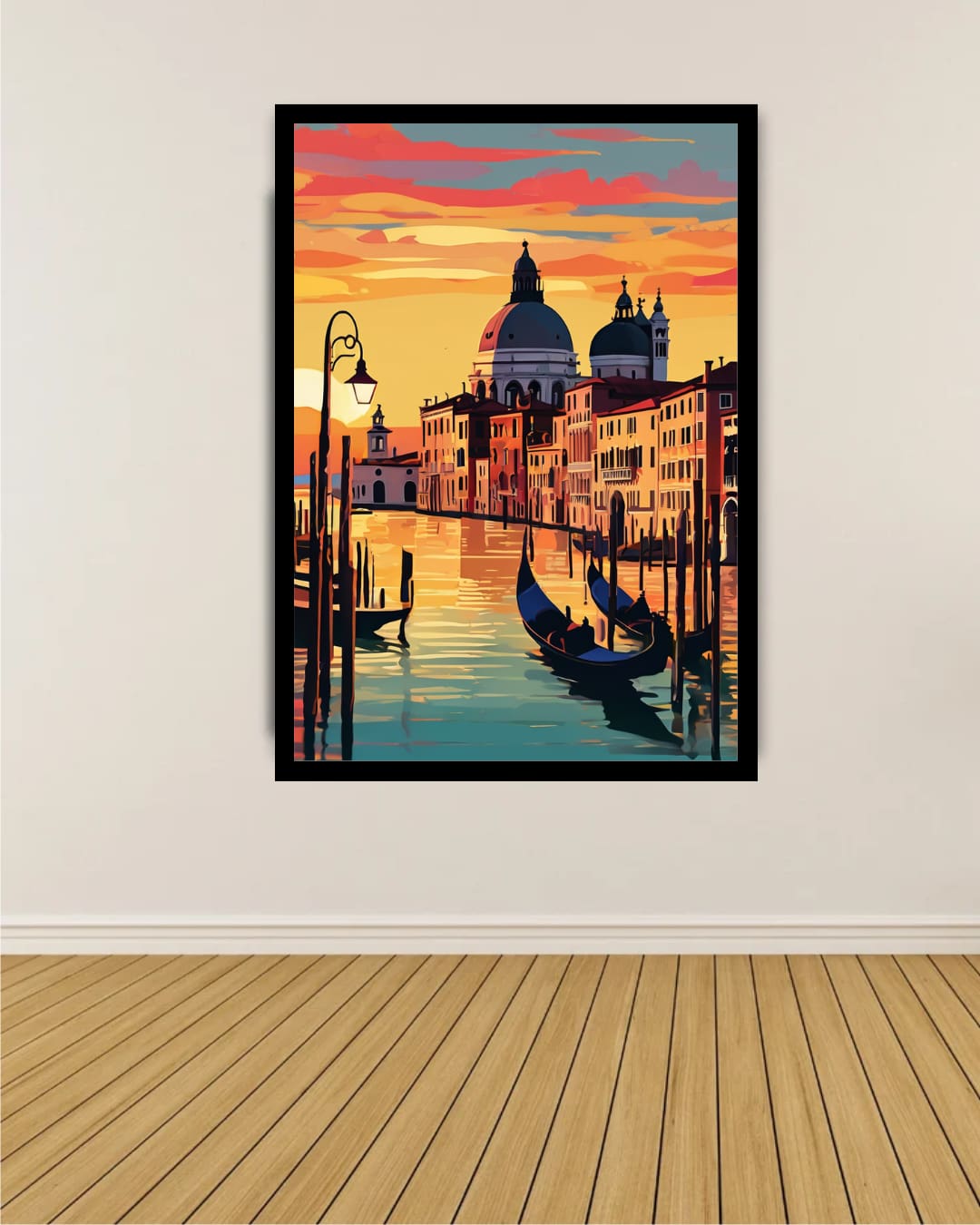 Venetian Sunset Serenade - Wall Art Canvas WallArtVibes