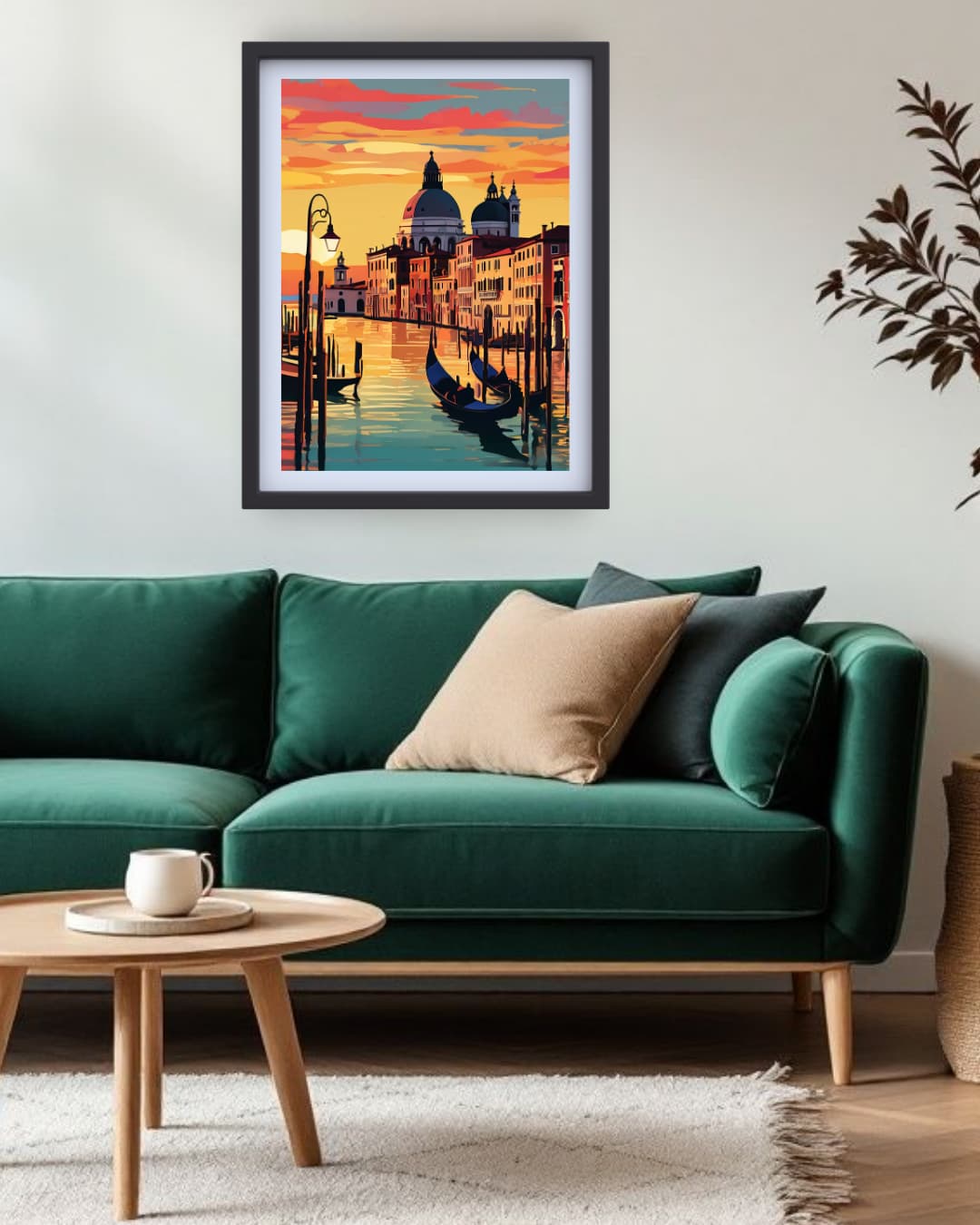 Venetian Sunset Serenade - Wall Art Canvas WallArtVibes