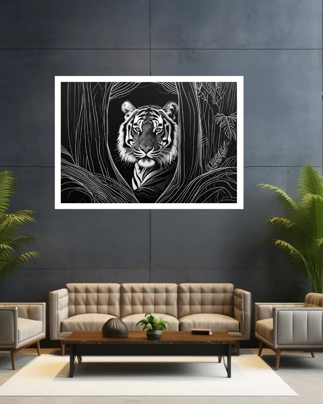 Tiger in the Forest – Wall Art Canvas