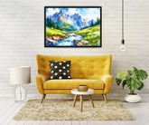 Alpine Valley Stream – Wall Art Canvas WallArtVibes