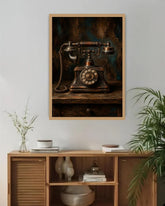 Vintage Rotary Telephone Art - Wall Art Canvas WallArtVibes